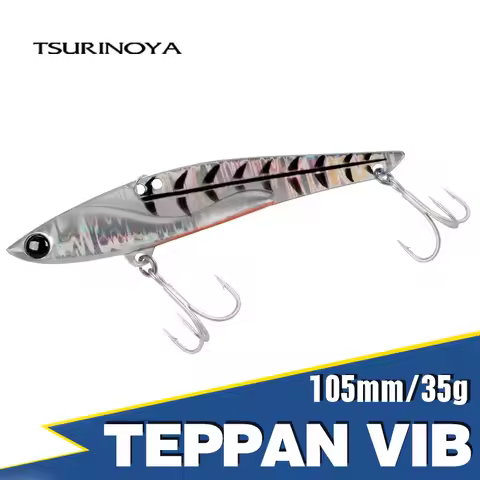 TSURINOYA 105mm 35g Sinking VIB Winter Fishing Bait VECTOR Teppan Vibration Inshore Long Casting Sea