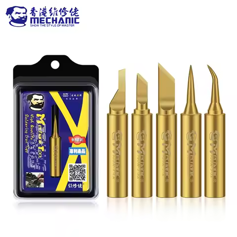 MECHANIC 900M-T Pure Copper Electric Solder Iron Tip Glue Removal Soldering Tips for BGA Board Repai
