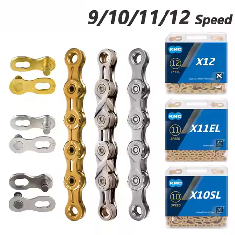 Mountain Bike Chain X9 X10 X11 X12 Chain EL SL Gold/Silver Chains 9/10/11/12 Speed Road MTB Bike Cha