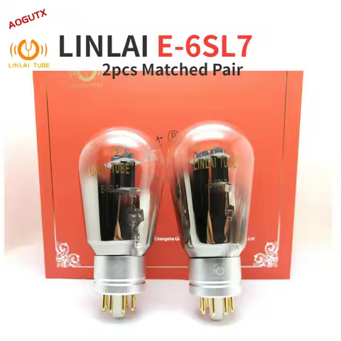 LINLAI E-6SL7 E6SL7 Vacuum Tube Upgrade 6SL7 6N9P 5691 CV1985 6H9C 6SL7-T HIFI Audio Valve Tube AMP 