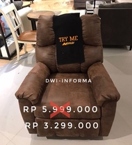 Sofa recliner sofa rebah ashley by Informa