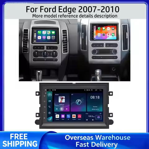 Car Navigation System Car Intelligent Systems Android 15 For Ford Edge 2007‑2010 7-inch for CarPlay 