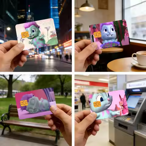 Bibble Credit card stickers bank cards public transport cards waterproof and scratch-resistant prote