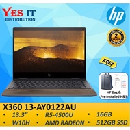 HP ENVY X360 13-AY0122AU LAPTOP ( R5-4500U,16GB ,512GB SSD, Vega 8, W10,13.3 " FHD Touch, 2YW ) FREE