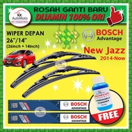 Honda Jazz (new)  26  / 14   -  Bosch Advantage Wiper BA2614 - Wiper Depan