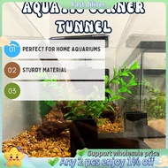 Aquarium Underground Tunnel Fish & Shrimp Hideout for Aquariums  Underground Viewing Tunnel Corner T