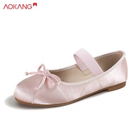 AOKANG French square toe ballet shoes women's shoes new Mary Jane women's shoes