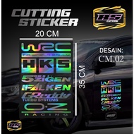 Car Cutting Sticker - Car Cutting Sticker List Strip Door Body Sponsor Racing WRC HKS 5ZIGEN FALKEN 