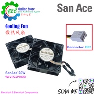 San Ace 12W 9WV1224P1H001 120x120mm T38mm Sanyo Denki Cooling Fan Fanuc Servo Amp Unit DC12V 0.8A 三洋