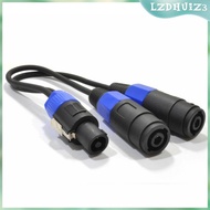 [lzdhuiz3] PA Splitter Plug Male to Dual Female Speakers Connections Cable Cord 2 Way