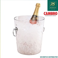 CAMBRO ถังแช่ไวน์ ถังแช่แชมเปญ ถ้งน้ำแข็ง ถังพลาสติกใส ถังมีหหูจับ ขนาดกว้าง20.3xสูง23.2ซม CAM1-WC10