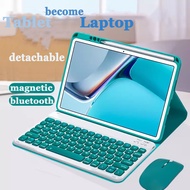 Magnetic Touchpad Round Cap Keyboard Cover and Mouse for iPad 10th 10.9 Gen 2022 10.2 9th 8th 7th Air 3 Mini 6 Air 5 Air 4 Pro 11 2021 2020 2018 Detachable Bluetooth Folio Case