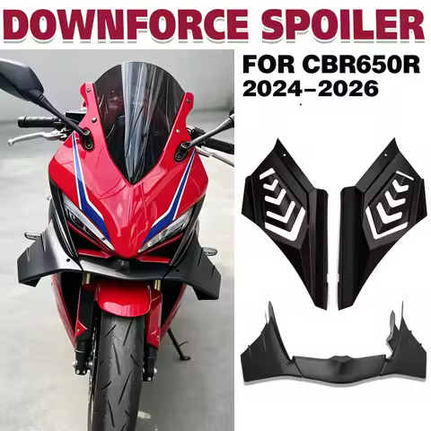 Motorcycle Front Side Spoiler Winglet Aerodynamic Wing ABS Black Spoilers Kit Fairing For Honda CBR