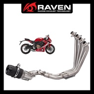 RAVEN CBR650R CB650R/F 2014-2025 Dual Outlet Split Front Exhaust Pipe Muffler Motorcycle Exhaust