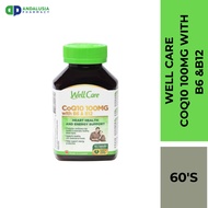 WELL CARE COQ10 100MG WITH B6 & B12 60'S