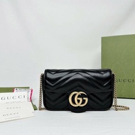 GUCCI Marmont mini翻蓋鏈包