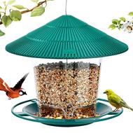 Terbaru Kalis Air Gazebo Hanging Feeder Burung Liar Taman Kontena dengan Tali Hang Makan Rumah Jenis Burung Feeder Hiasan