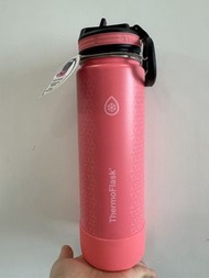 ThermoFlask不鏽鋼保冷瓶（收納式吸管
