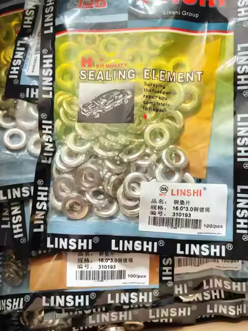 100PCS CRIN Injector Nozzle Seal Washer Gaskets For DENSO
