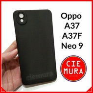 Case Hitam Polos Oppo A37 / Neo 9 / A37F Softcase Black Matte Silikon HP - CIEMURA