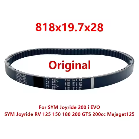 Original 818x19.7x28 CVT Drive Belt For SYM Joyride 200 i EVO SYM Joyride RV 125 150 180 200 GTS 200