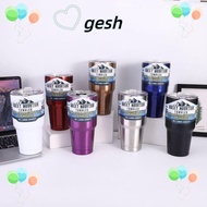 GESH1 Tumbler, 30oz Large Capacity Car Cup, 304 Stainless Steel 900ml Car Mounted Water Cup