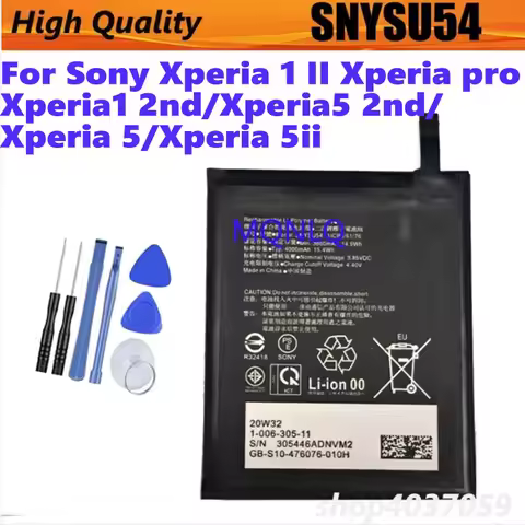 SNYSU54 New 4000mAh Battery For Sony Xperia 1 II Xperia pro/Xperia1 2nd/Xperia5 2nd/Xperia 5/Xperia 