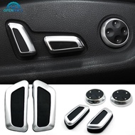 OPENMALL 6Pcs Car Seat Adjustment Button Switch Cover Knob Trim Decoration Cover for Audi A3 A4 A4L 