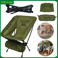 Foldable Camping Chair Oxford Cloth Lightweight Tourist Chairs Collapsible BBQ Chair for Outdoor Cam