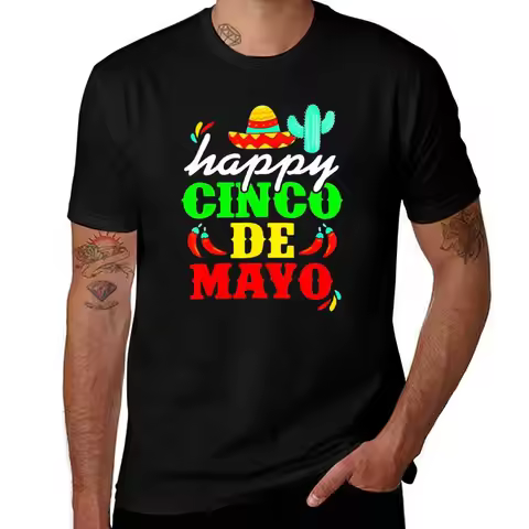 Happy 5 De Mayo Cinco de Mayo Viva Mexico 5 De Mayo T-Shirt shirts graphic tees anime mens clothes