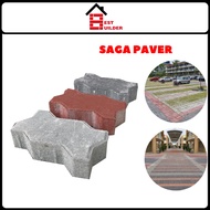 Saga Paver 60MM 80MM Interlocking Paver Brick Bricks Pavers Garden Flooring Car Park Batu Lantai Tap