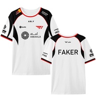 New T1 Esports Club Shirt LCK 2026 LOL Faker Men's Jersey Fan Gift Souvenir Faker T-shirts