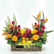 get well fruit basket/fruit gift hamper/ fruit hamper/fruit basket with flowers