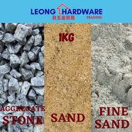 (KG) Packed Course Fine Sand Construction Aggregate Stone Pasir Kasar Pasir Halus Cement Sand Batu C