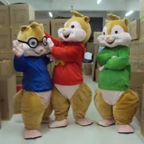 New Disney Alvin And The Chipmunks Tamias Mascot Costume Advertising ceremony Fancy Dress Party Anim