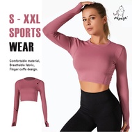 ️ ️Women Long Sleeve Yoga Shirt ️ ️Women Sports Top Wear ️ ️Women Gym Top Wear ️