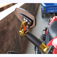 【new】 Universal Motorcycle 22mm Bar End Side Rearview Mirror 2Pcs Aluminum 7/8" Motorbike Bike Handl