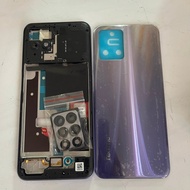 Realme 8i genuine phone case set with orange glass and sim slot