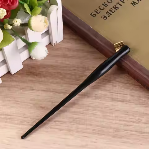 Oblique Dip Pen Holder English Writing Antique Calligraphy Pen Nib Adjustable Resin Copperplate Scri