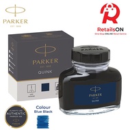 Parker Quink Ink Bottle 57ml Blue Black / Fountain Pen Ink Bottle 1pc Blue Black (ORIGINAL)
