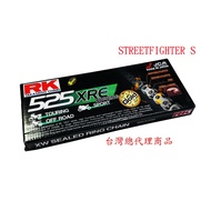 RK 525 Gold Black XRE 120L Oil Seal Chain STREETFIGHTER S