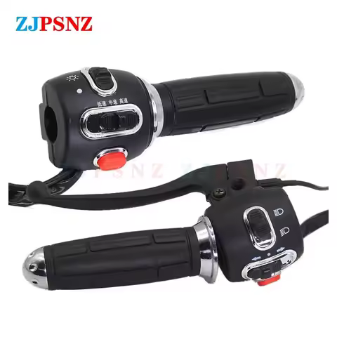 Throttle Handle Speed Shift Regulator Control Grip Horn High Beams Low Beams Turn Signal Brake Switc