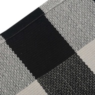3X Cotton Rugs, Check Rug,23.6Inch X35.4Inch,Checkered Outdoor Rug, (Black and White Porch Rugs)