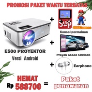 VIUIO C9 4K Proyektor infocus 4000Lumens WiFi Android Layar cermin