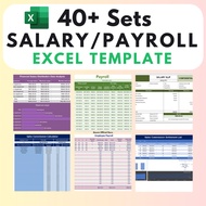 🔥INSTANT🔥 40 Sets Salary / Payroll Excel Template : Employee Payroll ǀ Wage Calculator ǀ Sales Commi