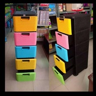 5-tier Color Plastic Cupboard