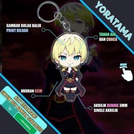 Gantungan Kunci Mato Seihei Tenka Izumo Ren Yamashiro, Anime Keychain Lucu - Tenka Izumo