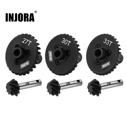 INJORA Overdrive Underdrive Steel Helical Axle Gears For 1/10 RC Crawler SCX10 II 90046 SCX10 III SC