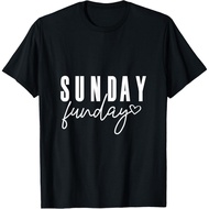 Adult Clothes Sunday Funday Day Drinking Funny Saying Mom Dad Gift T-Shirt Fashion Clothing Tops T-s