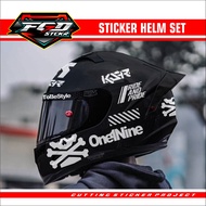 Helmet Sticker - ONE1NINE Sticker CUTTING SET For Helmet